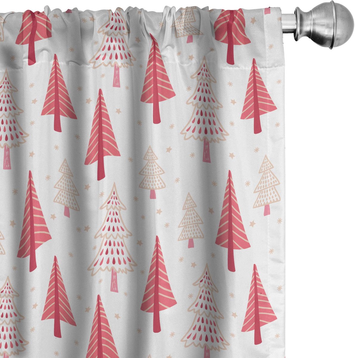 ABAKUHAUS micp_110416_150x175_de – Gordijnpanelen 2-delige set 75x175 cm – roze microvezel halfdonkerend Rosa Erröten
