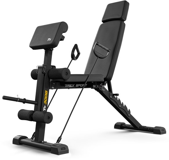 Trex Sport TX-300B – Fitnessbank Verstelbaar – Inklapbaar - Bol