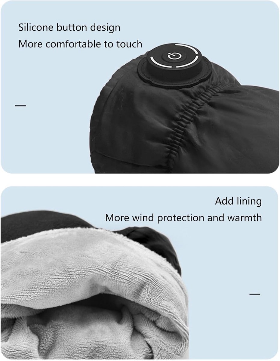 Handschoenen - Verwarmde handschoenen - Warme handschoenen - Verwarmde fietshandschoenen - Elektrische handschoenen met USB - Winter warme vingermouwen - Motorfiets - Elektrisch waterdicht - Dames skihandschoenen - Winter buiten skiën - Zwart — cadeau in Sport & Outdoor - foto 4