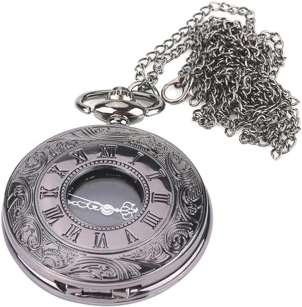 Classic Yellow Pocket Watch with Chain
