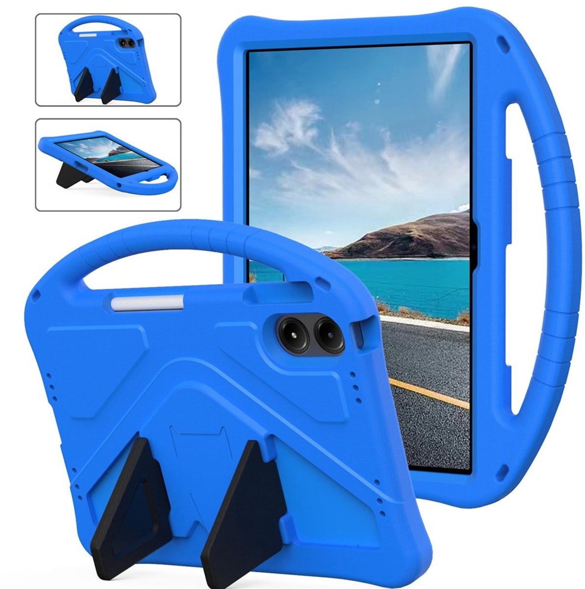 Coverup Tablethoes geschikt voor Xiaomi Redmi Pad 2 Pro Hoesje - ShockProof Kids Case - Blauw