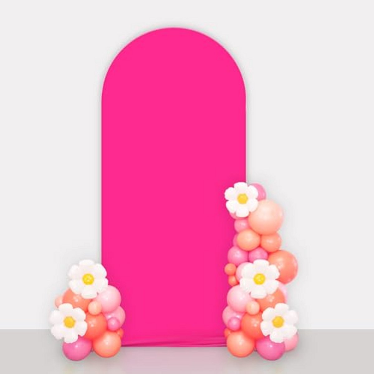 Dubbelzijdige Gebogen Achtergrond - 2 x 6 ft voor Bruiloften, Verjaardagen en Feesten