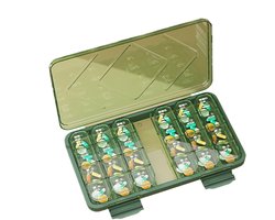 Pil Organizer, Draagbare Tablet Supplement Dispenser, 9.06x5.12x1.18 inch Compacte Apotheek Pil Holder Case voor Thuiswerk Reis Gebruik en Dagelijkse Medicatie Opslag