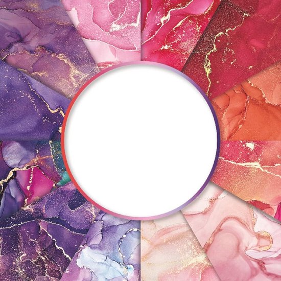 Carta Per Scrapbooking Stile Boho - 36 Fogli 15x15 Cm - 12 Disegni Floreali (3 Per Tipo) - Doppia Faccia Bianca