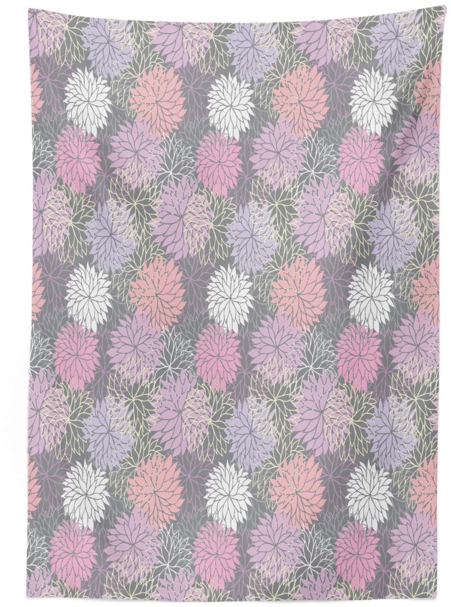 ABAKUHAUS Tafelkleed – 140x170 cm – blushroze lila grijs, wasbaar