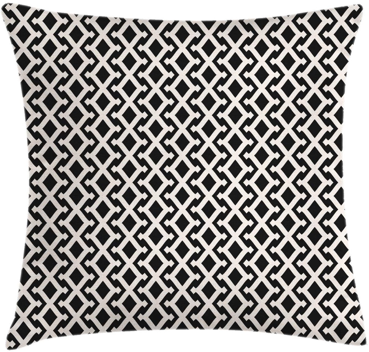 ABAKUHAUS visgraatkussenhoes – dubbelzijdig – 50x50 cm – ivoor/koksgrijs Elfenbein