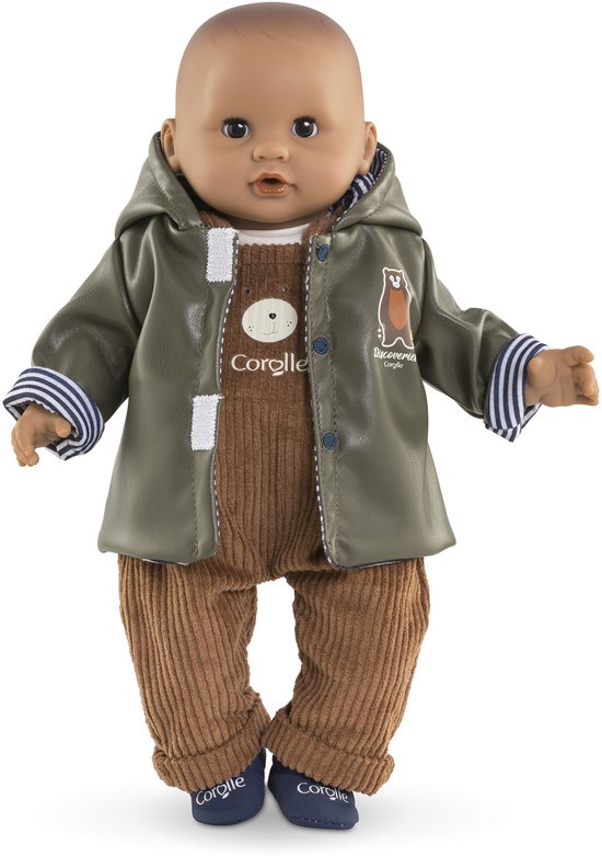 Corolle poppen regenjas omkeerbaar - poppenaccessoire 30cm waterafstotend. — afbeelding 2