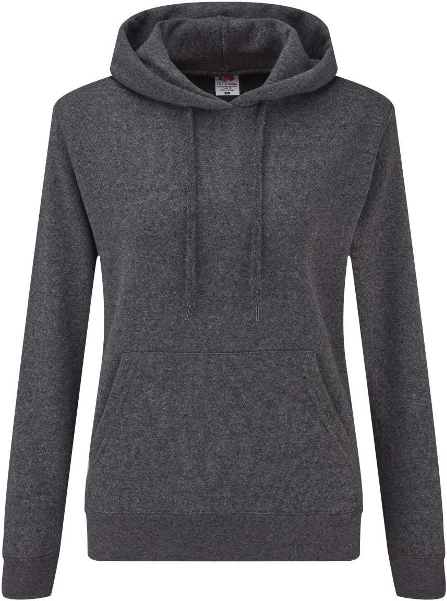 Dames Sweatshirt met Capuchon in Donkergrijs Gemêleerd - Comfortabel en Warm