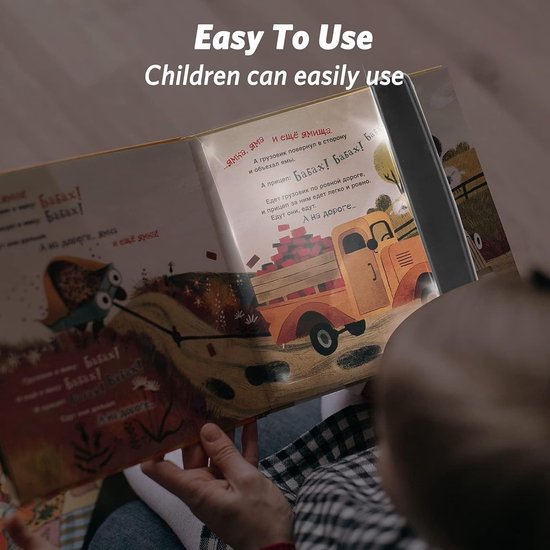 leeslampje voor boek - leeslampje - boekenlegger Boeklamp - leeslampje voor in bed - platte leeslamp - flexilight leeslampje - Op batterijen (Vereist 3 AA-batterijen) - Geschikt om 's avonds te lezen - Zwart van Merkloos — afbeelding 5