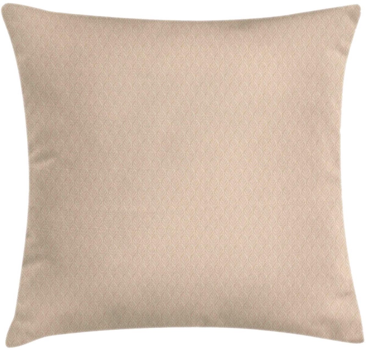 ABAKUHAUS Kussenhoes 45x45 cm – Beige – Dubbelzijdig bedrukt, handgenaaid
