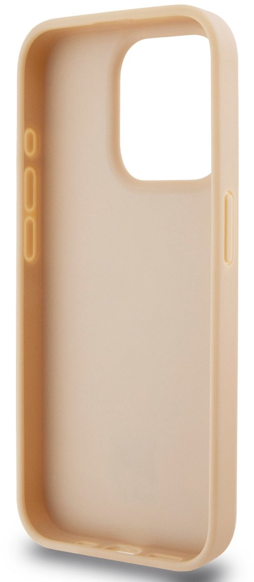 DKNY Checkered Printed Stripe Back Case - Geschikt voor Apple iPhone 14 Pro (6.1") - Roze