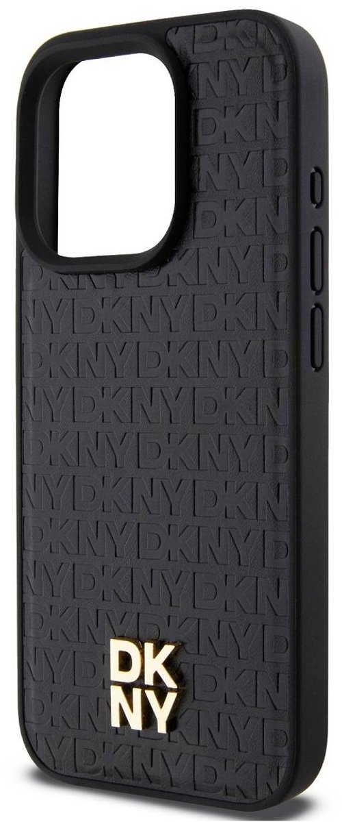 DKNY Repeat Stack Logo Back Case (MagSafe Compatible) - Geschikt voor Apple iPhone 13 Pro Max (6.7") - Zwart