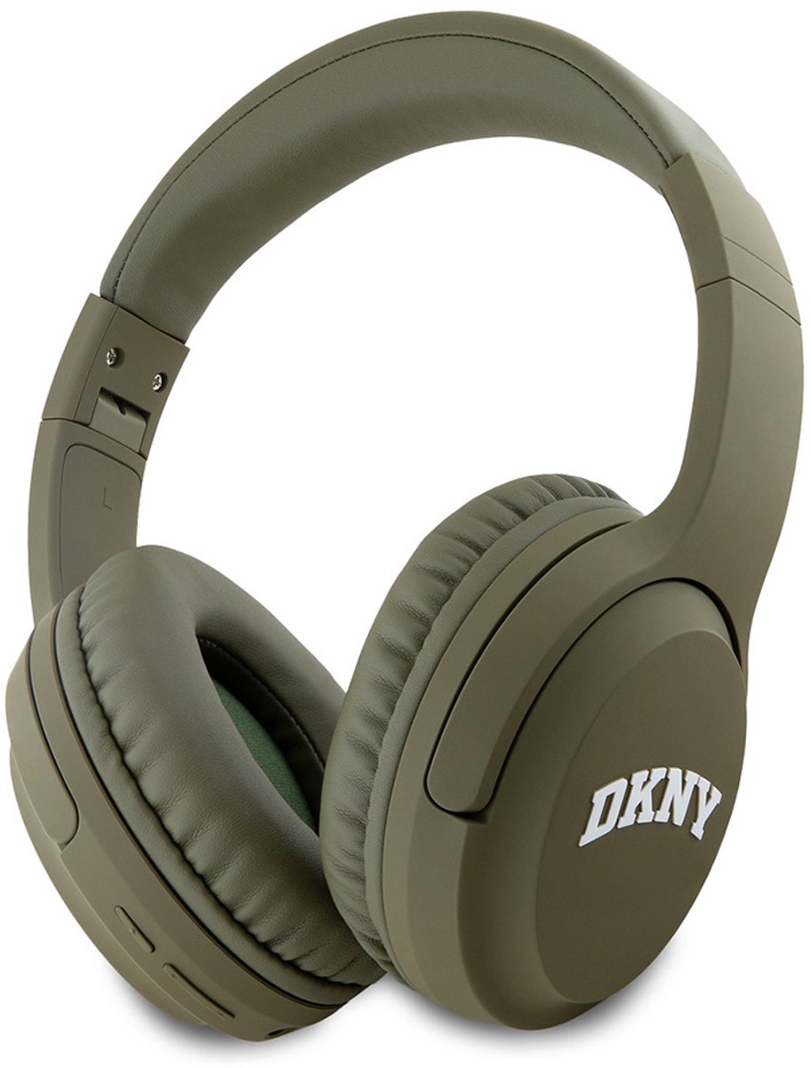 DKNY, Stijlvolle Bluetooth 5.3 Headset met Gebogen Logo, Groen