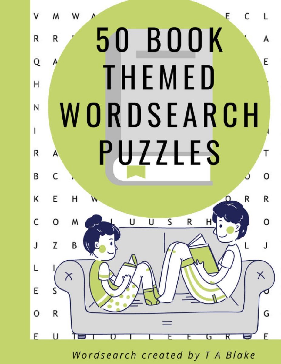 50 Woordzoekers Puzzels over Boeken