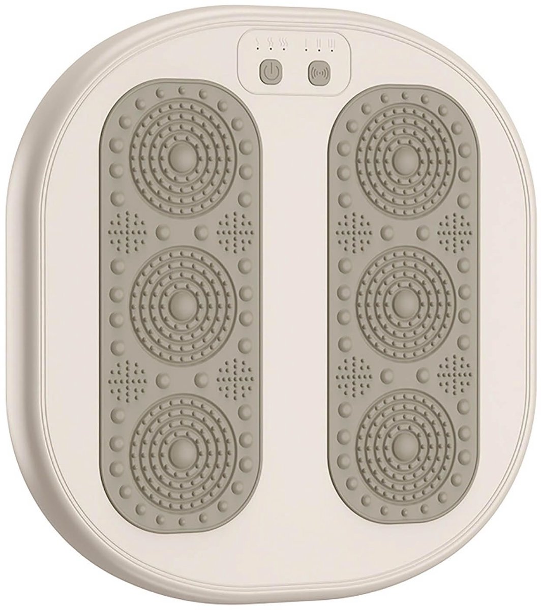 Voetenwarmer - Elektrische Voetverwarmer - Voetenverwarmer - Stil Kantooronder Voetenwarmer, Kleine Extra Verwarming, Instelbare Temperatuur, Beige, Geschikt voor Kantoor, Huis en Keuken