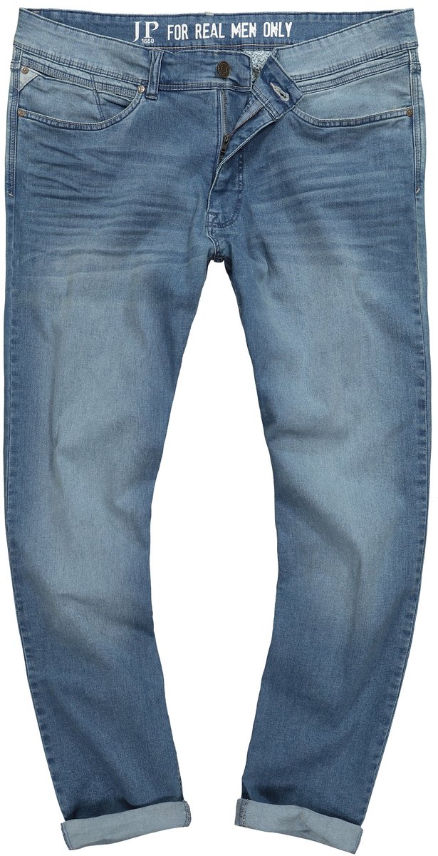 JP 1880 - Heren - Jeans lightweight buikfit regular fit 5-pocket - Blauw denim - Maat 54