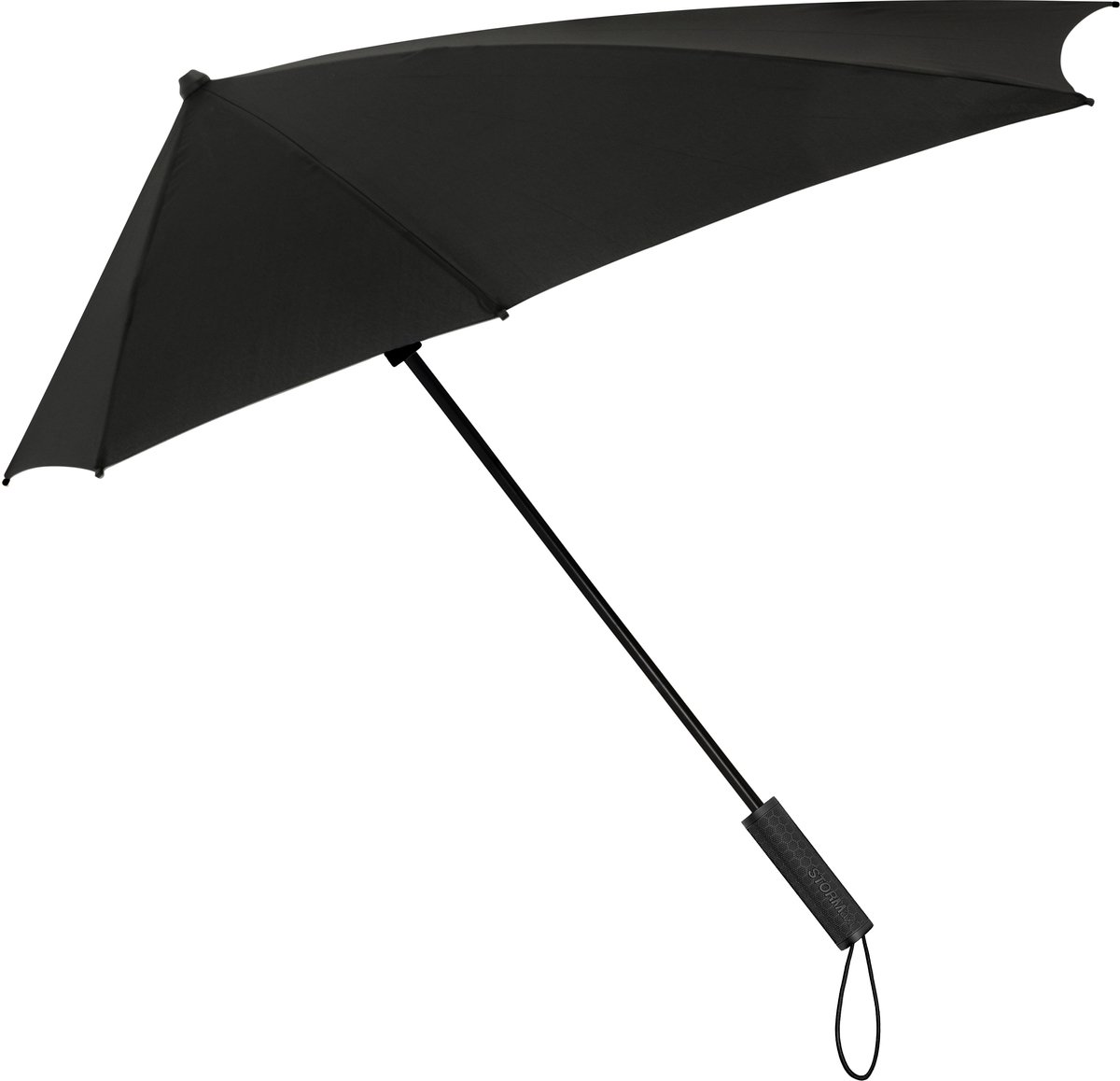 STORMaxi - Aerodynamische Stormparaplu - Windvlagen tot 100km/h - Ø 92 cm - Duurzaam - Zwart