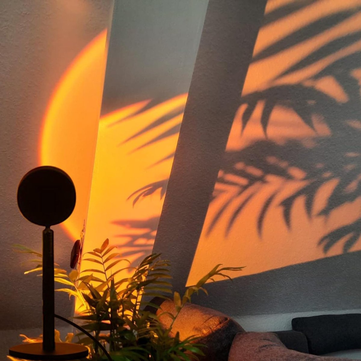 MMP® Sunset Lamp - Sfeerverlichting - TikTok Lamp - 40x30x30cm - Zwart
