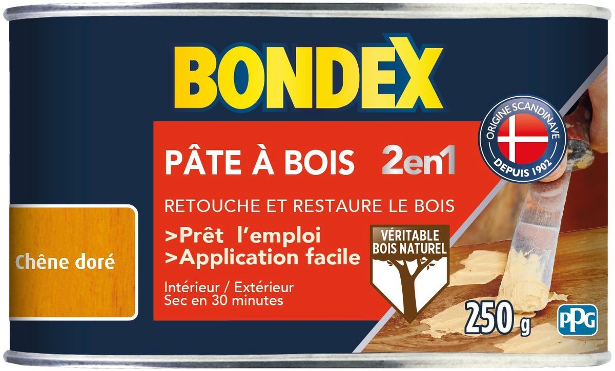 2-in-1 Houtvuller Golden Oak - BONDEX - 250g