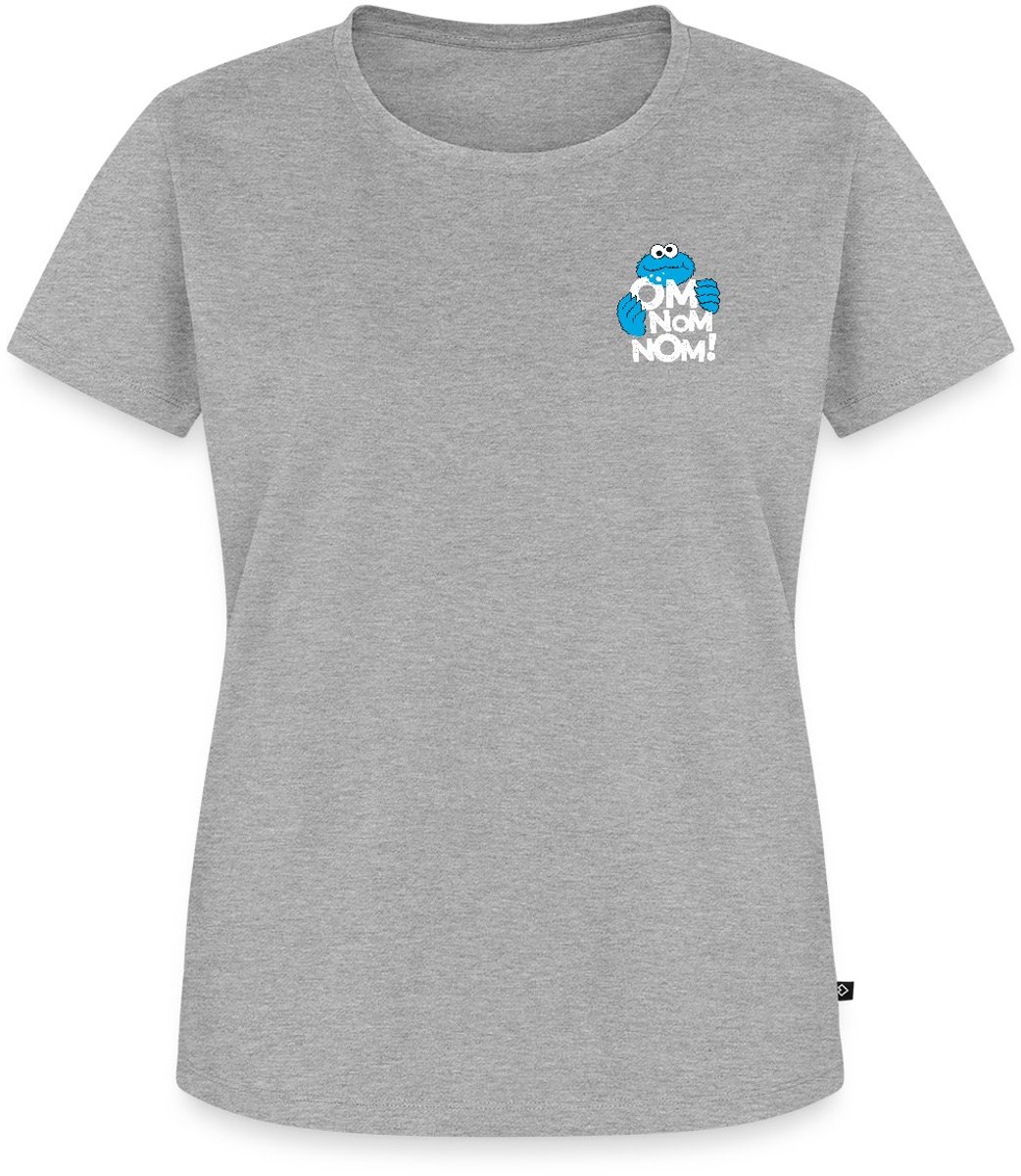 Sesamstraat Koekiemonster Om Nom Nom Premium T Shirt Dames