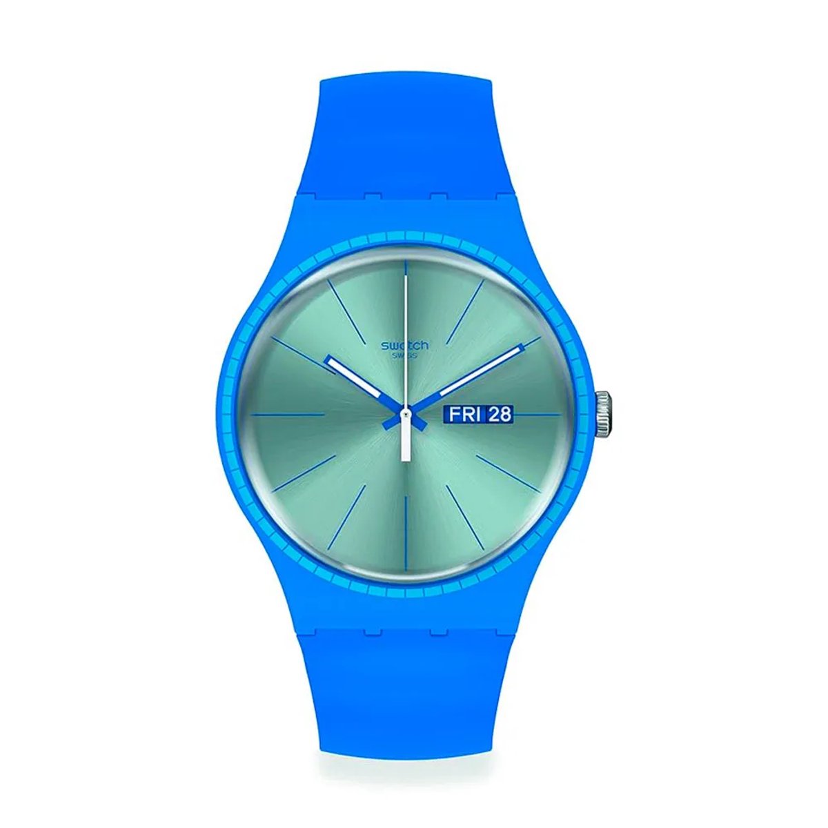 Swatch Suon714 Quartz 3 Atm 41 Mm Horloge Blauw Man