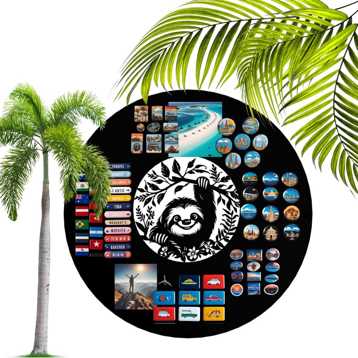 Anwicar Rechthoekige Magneet Bord - Magnetisch memobord - Magnetisch prikbord - Zwart - 50x50 cm