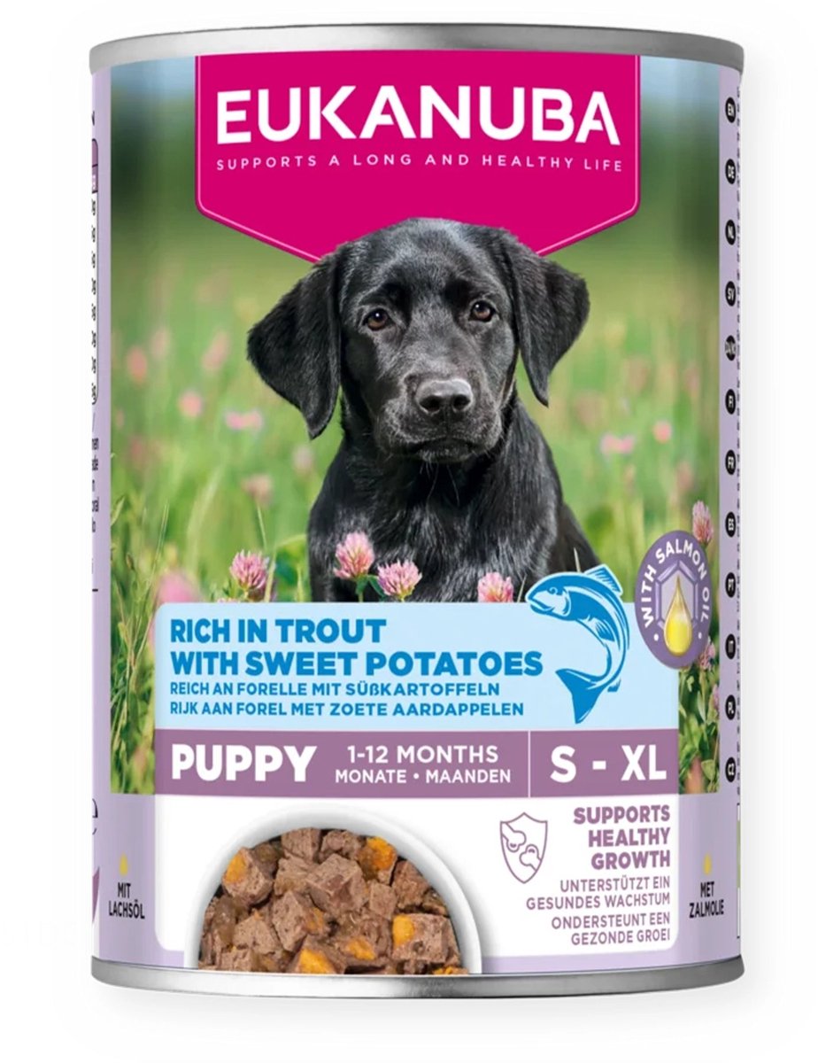 Eukanuba Eukanuba Life Care Dog Hondenvoer Nat Puppy Trout & Sweet Potaties - 400 gr