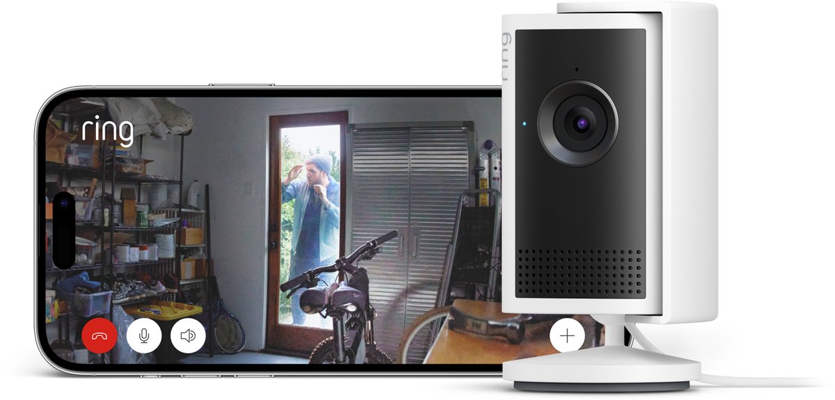 Ring Indoor Camera Plus Beveiligingscamera Wit - afbeelding 2