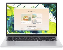 Aspire Go 16 AG16-71P-75HD - Laptop - 16 inch - Core 7 - 32GB - 1TB SSD - Zilver