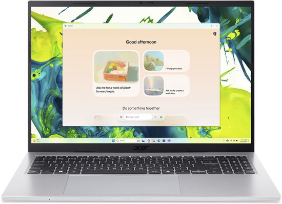 Aspire Go 16 AG16-71P-75HD - Laptop - 16 inch - Core 7 - 32GB - 1TB SSD - Zilver - Acer - Hoofdafbeelding