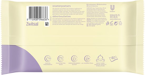 Zwitsal - Snoetenpoetsers - Kids - 480 doekjes (12x40) - Voordeelverpakking
