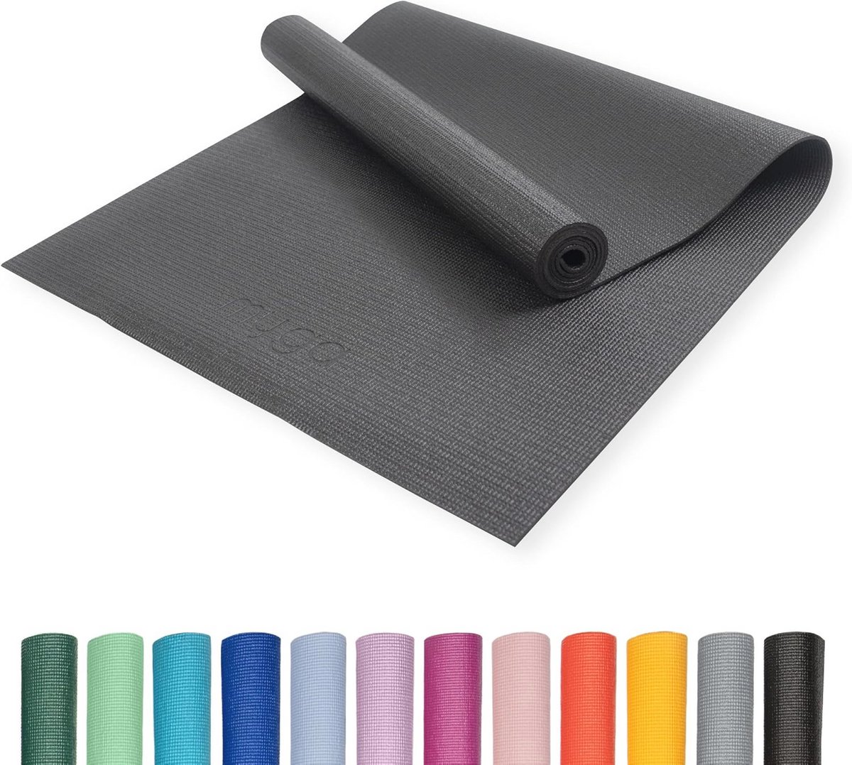 Multifunctionele Basisyogamat voor Beginners - Turkoois 173 x 61 cm - 4 mm Dik voor Thuis Gym Workout