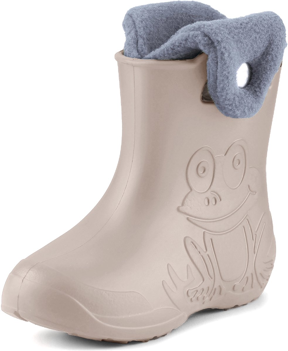 Ladeheid LA-CA-FrogButton Kinder Regenlaarzen - Rubber - met Binnenschoen - EVA - Wasbare Binnenschoen