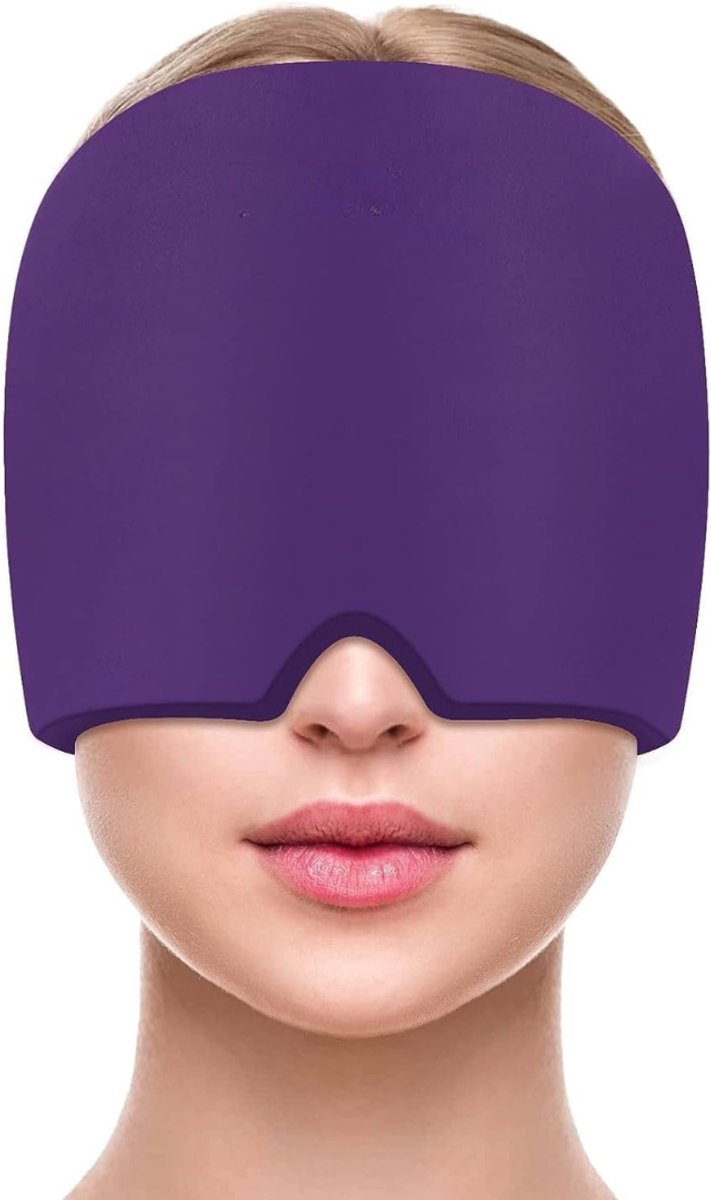 MMP® Ijsmasker - Migraine Masker - Oogmasker - 18x15x5cm - Paars