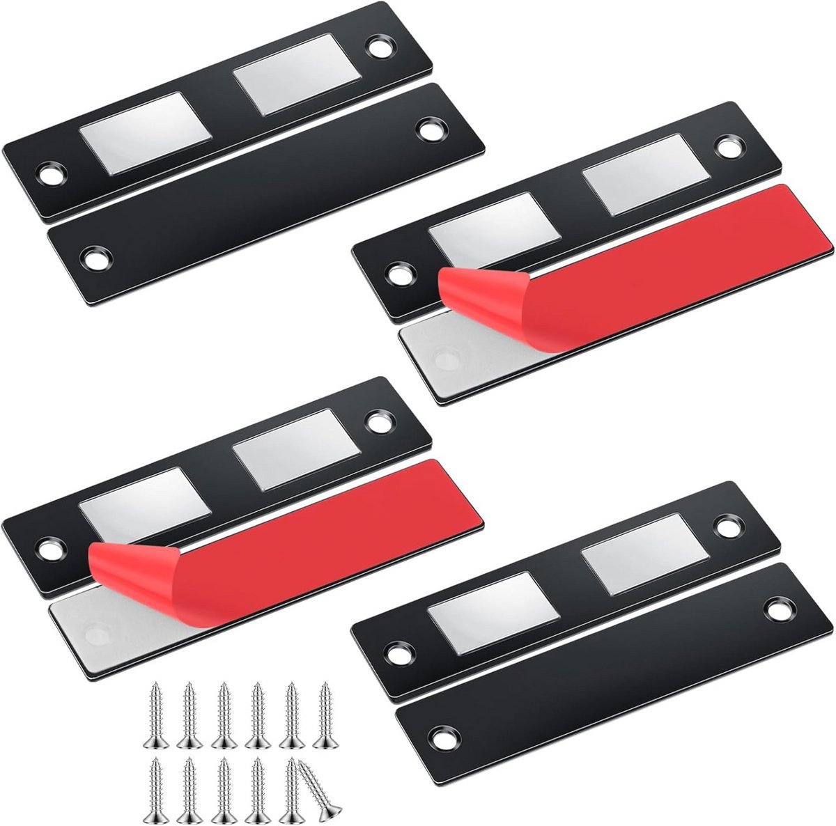 Ultradunne Magnetische Deursluiter - Zelfklevend en Magneetsluiting voor Meubels