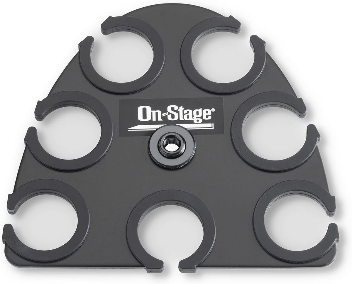 Multi Microfoonhouder voor 7 Microfoons - Compact en Lichtgewicht