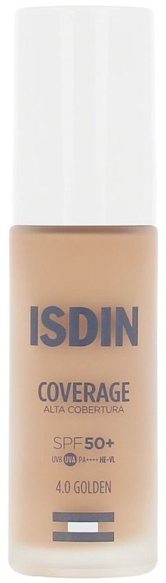 Fond de teint liquide Isdin COVERAGE Nº 4.0 Golden Spf 50 30 g