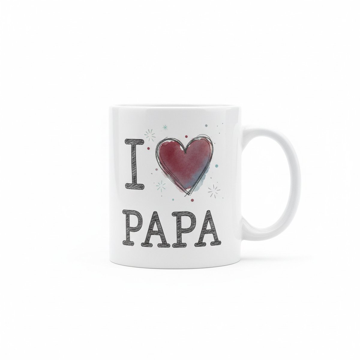 “I Love Papa” Mok – Leuke Vaderdag Cadeau Koffiemok 330 ml