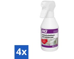 4 x HG Zweetvlekkenverwijderaar 250 ml - Zweetvlekken Verwijderen - Deodorantvlekken Verwijderen - Vlekkenverwijderaar - Wasmiddel - Textielreiniger