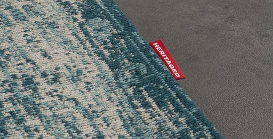 Tapis Vintage - Village - gris/bleu 140x200 cm