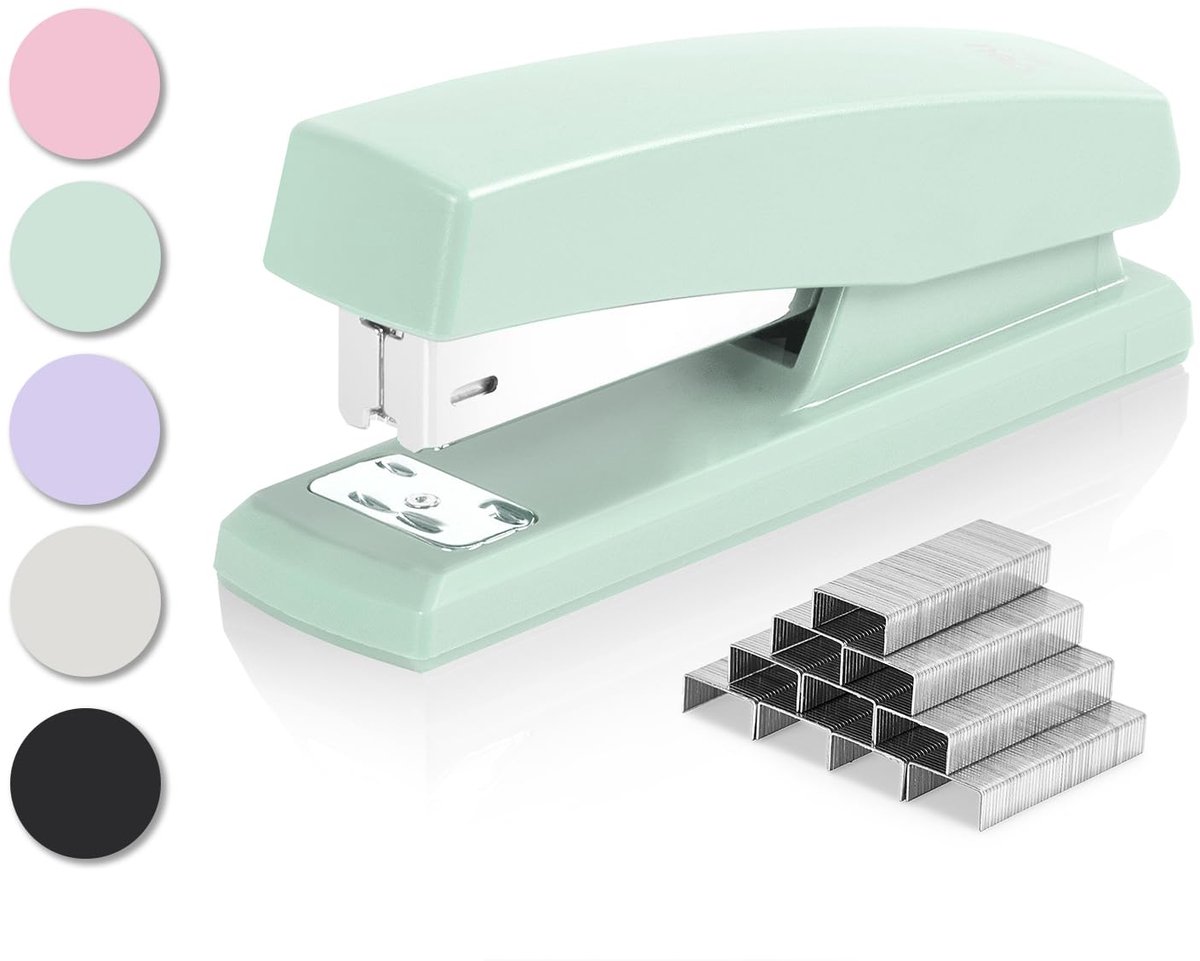 IMPERATORIS® Nietmachin Voor scholen, Kantoren en Thuis - Moeiteloos Nieten - lichtgroen