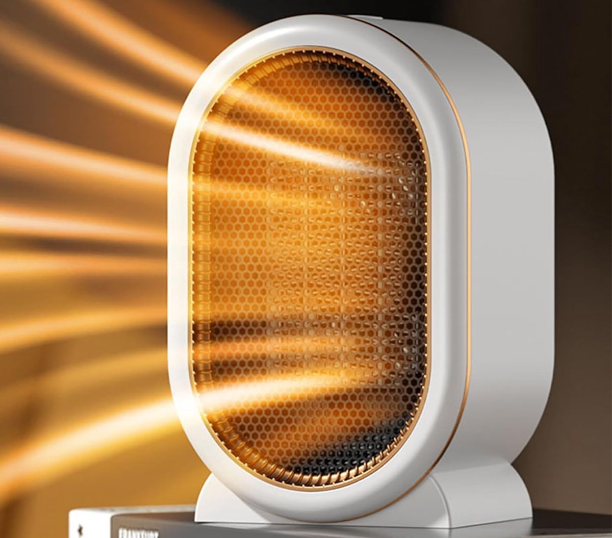 Elektrische kachel - Draagbare kachel - Ruimteverwarmer - Draagbare kantoorverwarming - Keramische ventilator met hoog rendement - Winterwarmte - Voor slaapkamer - Thuis - Bureau - Binnengebruik - Wit