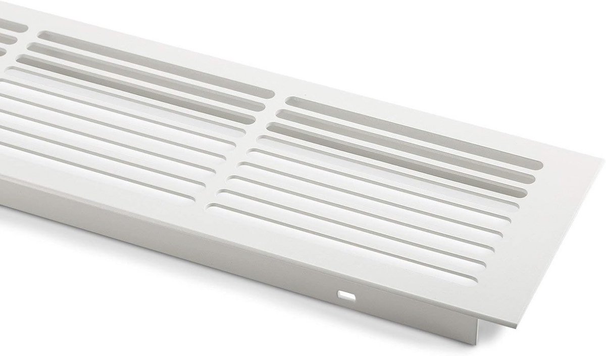 Ventilatie Rooster Aluminium 500 x 86 mm Wit Gelakt