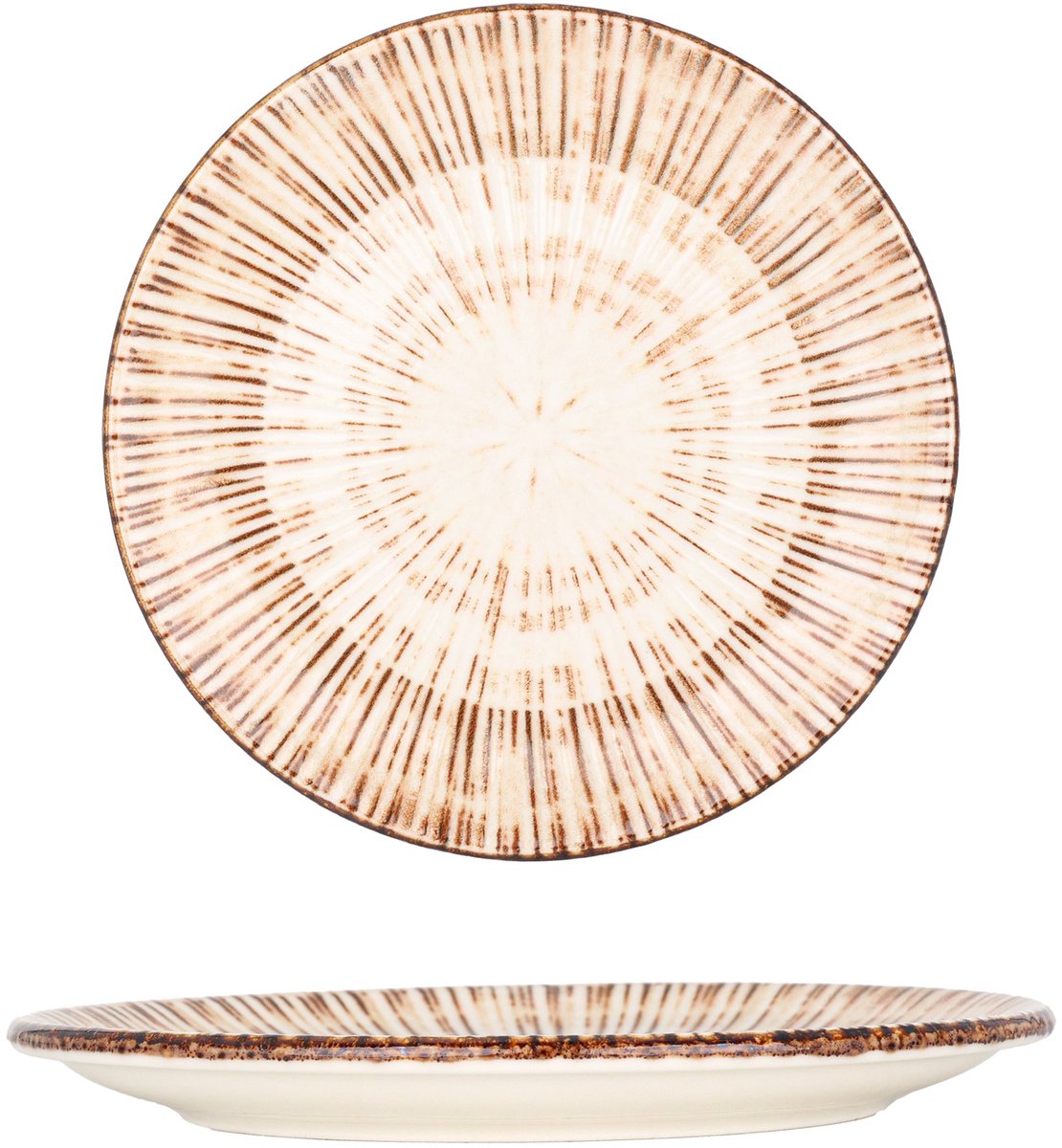 By Bone Dessertbord - Legna - Porselein - 21 cm - set van 6