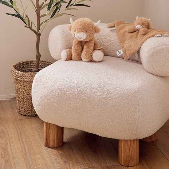 Noukie's - Knuffeldoekje - Buffel - 27 x27 cm Ecru / beige van Noukie's — afbeelding 3