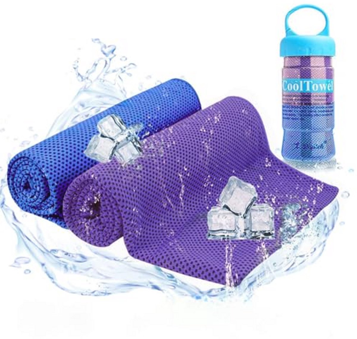 2-Pack Koelende Handdoeken voor Sport en Outdoor - Ideaal voor Yoga, Gym, Camping en Meer