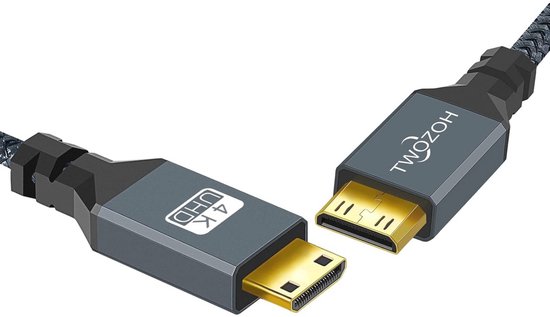 CableCreation Mini HDMI naar HDMI kabel mini HDMI-kabel 3M High Speed 4K60Hz, 3D, HDR, ARC, compatibel met Raspberry Pi Zero 2W, Canon camera, videokaart, laptop, tablet, projector