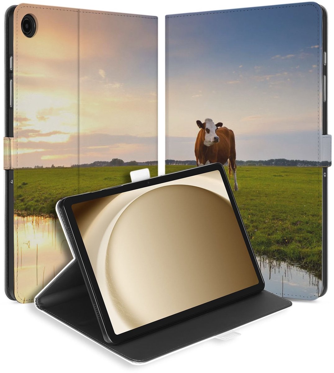 Samsung Galaxy Tab A11 Plus Tablet Hoesje Koe met Standaard