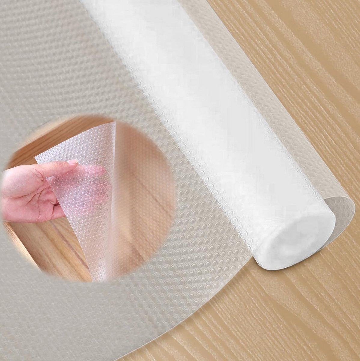 Antislip Lademat - 45 x 600 cm - Transparant - Waterdicht en Snijbaar Kasten Bescherming