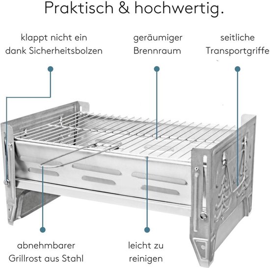 Mini-grill voor camping en reizen - praktische en gemakkelijk schoon te maken barbecue van MINI — afbeelding 3